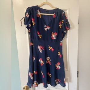 Madewell navy printed dress